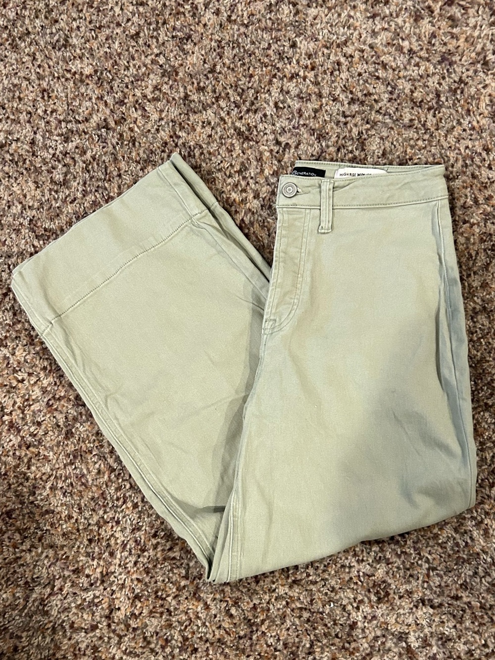 Hi-Rise Wide Leg Cropped Pants